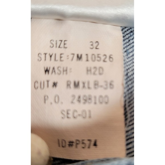 Lucky Brand Womens Denim Jeans Sz 32 Loose Fit Dungarees By Gene Montesano 0192 - Picture 9 of 13